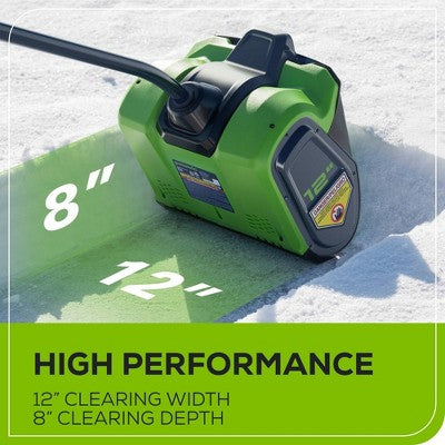 Greenworks 12" Brushless Snow Shovel with Light Kit: 24V Lithium Ion, Adjustable Handle, 3-Year Warranty (LOCAL PICKUP ONLY)