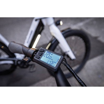 Schwinn Adult Coston DX 27.5" Step Through Hybrid Electric Bike - Blue L/XL (LOCAL PICKUP ONLY)