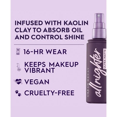 Urban Decay All Nighter Ultra Matte Makeup Setting Spray - Matte - 4 fl oz - Ulta Beauty
