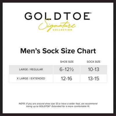 GOLDTOE Signature Collection Men's Striped Camp Sunday Socks - Green/Cream 6-12.5
