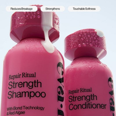 Eva NYC Repair Ritual Strength Shampoo - 10 fl oz: Strengthening, Damage Repair, All Hair Types, Vanilla Scent