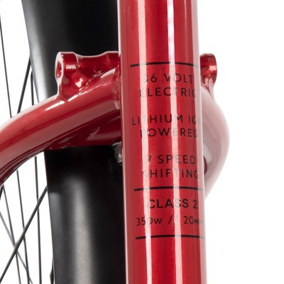 Huffy Lyndon Step-Through Electric Bike - 27.5" Wheels - 20 MPH - 36V - Red (LOCAL PICKUP ONLY)
