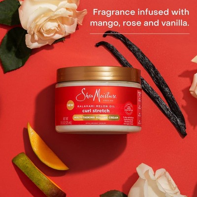 SheaMoisture Curl Stretch Multi-Tasking Volume Cream Kalahari Melon Oil & Marula Oil Infused with Hyaluronic Serum for Type 4 Hair - 11 fl oz