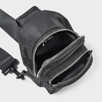 Girls' Sling Crossbody Bag - art class Black