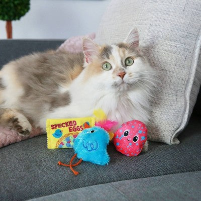 Quirky Kitty Robin's Eggs Cat Plush Toy