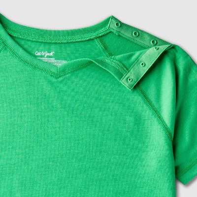 Kids' Adaptive 2pc Pajama Set - Cat & Jack Green M
