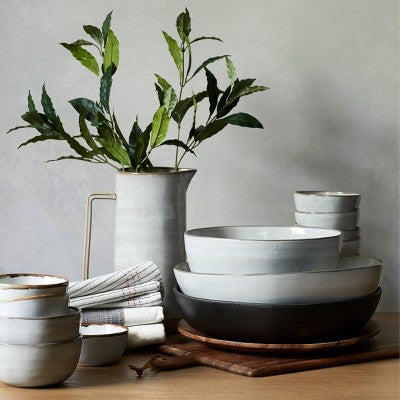 10oz Stoneware Reactive Glaze Round Mug Cream - Hearth & Hand with Magnolia: Dishwasher-Safe, Microwave-Safe