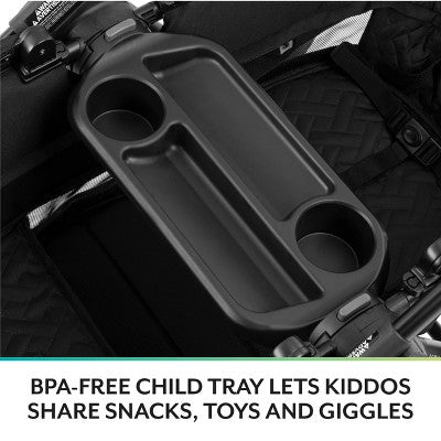 Evenflo Pivot Xplore Dreamz Stroller Wagon with Infant Car Seat Adapter - Jetsetter Black (LOCAL PICKUP ONLY)