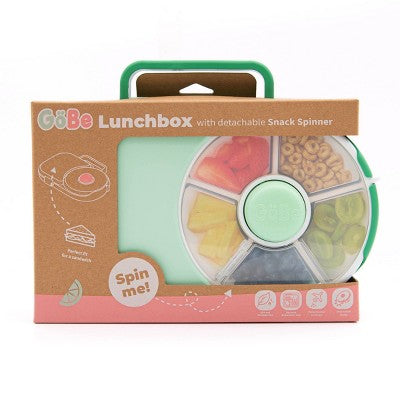 GoBe Kids' 2-in-1 Bento Style Lunchbox with Small Snack Spinner Flip - Sage Green