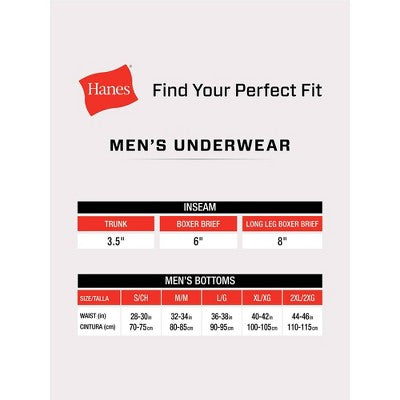 Hanes Premium Men's Cotton Stretch Boxer Briefs - Black L