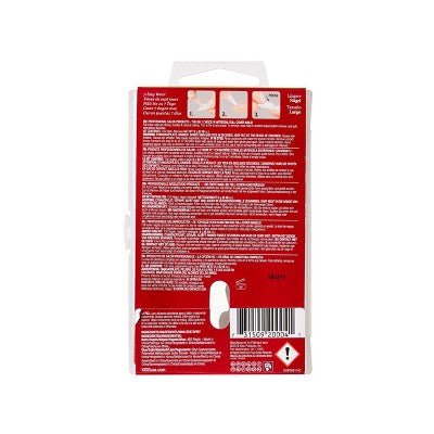 KISS Products Full-Cover Press-On Fake Nails Kit - Long Curve Overlap - 100ct/0.11oz