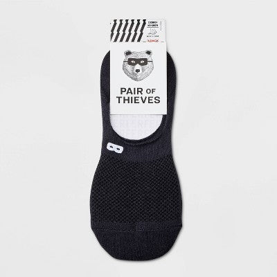 Pair of Thieves Men's Neutral No Show Socks 3pk - Gray 6-12