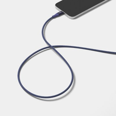 10' USB-A to Lightning Braided Cable - heyday Future Dusk