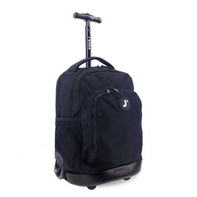 J World Sunny 17" Rolling Backpack - Black