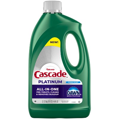 Cascade Fresh Platinum Gel Dishwasher Detergents - 75 fl oz