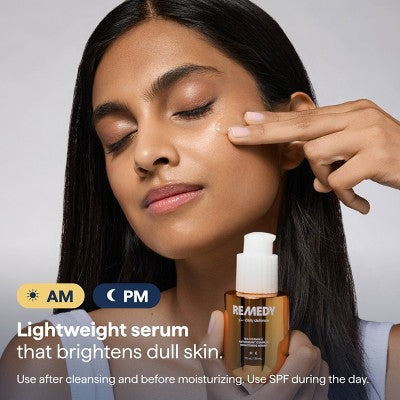 Remedy Skin 15% Vitamin C Complex Brightening Antioxidant Serum for Daily Defense with Ferulic Acid, Ectoin, Hyaluronic Acid - 1 fl oz.