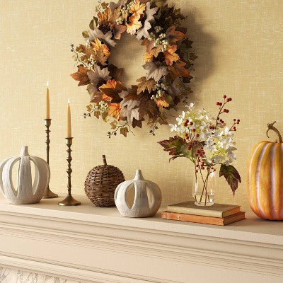 24" Mixed Fall Wreath - Threshold: Fall (LOCAL PICKUP ONLY)