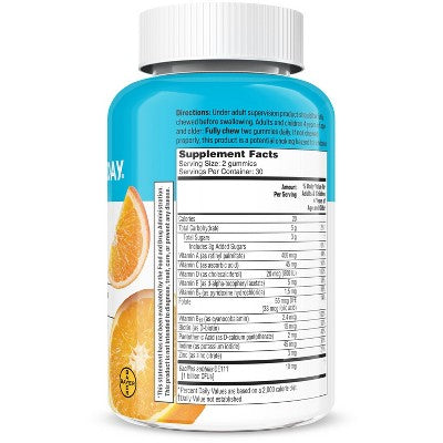 One A Day Kids' Multivitamin with Probiotic Gummies for Digestive Health - Orange - 60ct