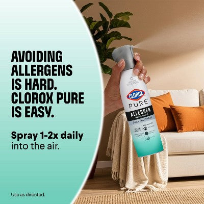Clorox PURE Allergen Neutralizer Daily Air Spray Air Fresheners Clean Breeze - 8oz
