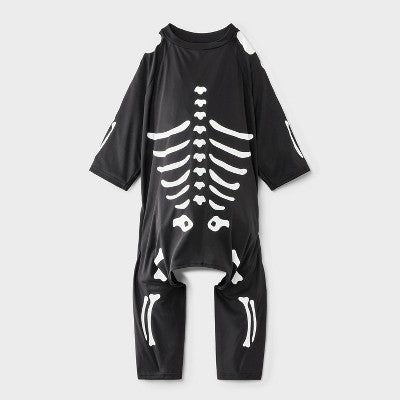 Skeleton Dog Pet Full Body Costume - Boots & Barkley XS