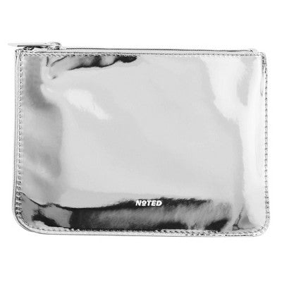 Noted by Post-it Zip Top Metallic Pen Pouch Silver