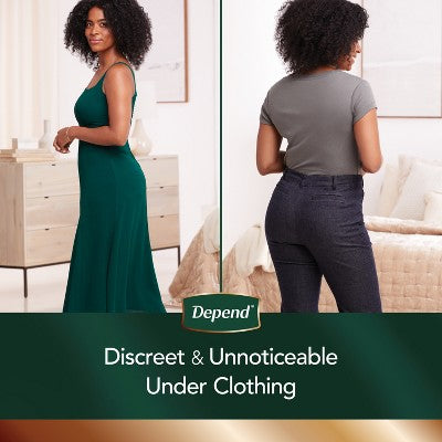 Depend Silhouette Underwear for Women - Maximum Absorbency - L - Pink - 12ct