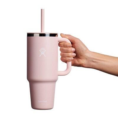 Hydro Flask 40oz All Around Travel Straw Tumbler - Trillium: Double-Wall, BPA-Free