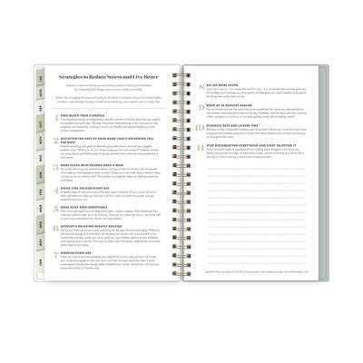 The Everygirl X Day Designer 2024-25 Weekly/Monthly Planner with Notes 8"x5" Wirebound Soft Sage