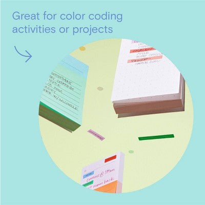 Noted by Post-it Colorful Stickers for Journals, Planners & Calendars - 96ct