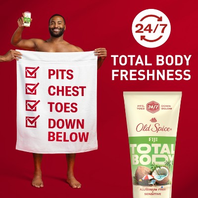 Old Spice Aluminum Free Whole Body Deodorant Cream for Men - Fiji - 3oz
