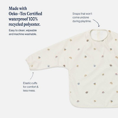 Lalo PAW Patrol Long Sleeve Toddler Smock Bib: Skye, Chase, Rubble, Marshall, 19" Length