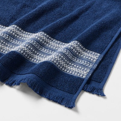 2pk Americana Striped Hand Towels Blue - Threshold