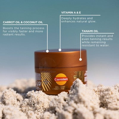 Carroten Gold Shimmer Intensive Tanning Gel Mini - 1.7 fl oz
