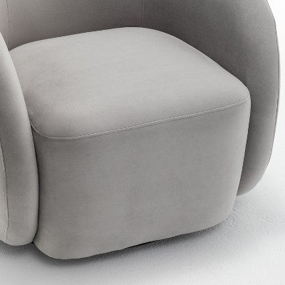 SEYNAR Modern Glam Velvet Upholstered 360 Degree Swivel Accent Armchair (LOCAL PICKUP ONLY)