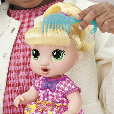 Baby Alive 13.5" Bubbly Tea Party Lala Baby Doll Blonde Hair