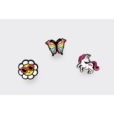 Joybees Popinz Girls' Shoe Charms - 3pk