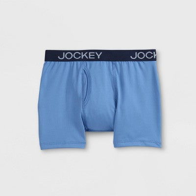 Jockey Generation Boys' 3pk Microfiber Boxer Briefs - Blue M