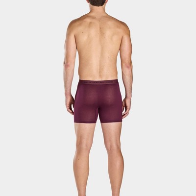 Pair of Thieves Men's Rayon Made From Bamboo 3pk Boxer Briefs - Wine L