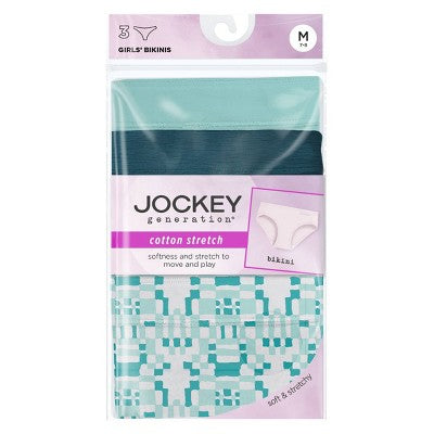 Jockey Generation Girls' 3pk Bikini - Blue S