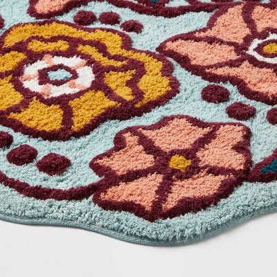 24"x36" Oversized Floral Bath Rug - Threshold