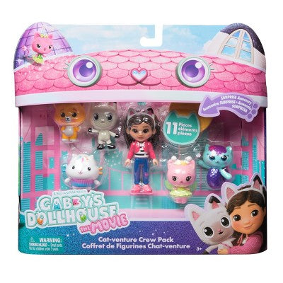 Gabby's Dollhouse: The Movie, Cat-Venture Crew Pack Figures & Accessories Set