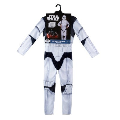 Kids' Star Wars Stormtrooper Halloween Costume Jumpsuit with Mask L