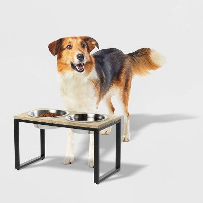 4 Cup Collapsible Tall Elevated Feeder Double Dog Bowl - Boots & Barkley