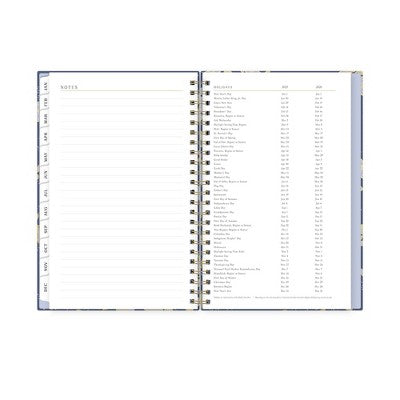 Marie Kondo for Blue Sky 2025 Weekly/Monthly Planner 8.27"x5.71" Wirebound Hana Navy