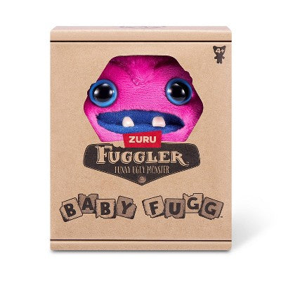 Fuggler 3.9" Greedy Grinner Pink Stuffed Animal