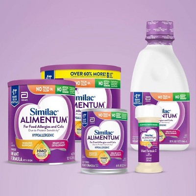 Similac Alimentum Ready to Feed Infant Formula Bottles - 2 fl oz Each/8ct