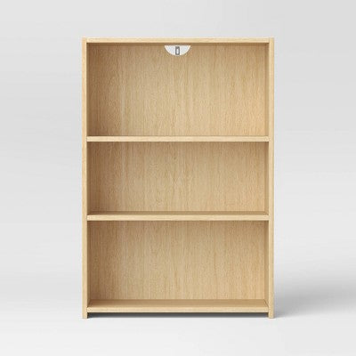 3 Shelf Dorm Bookcase Natural Wood - Room Essentials (LOCAL PICKUP ONLY)
