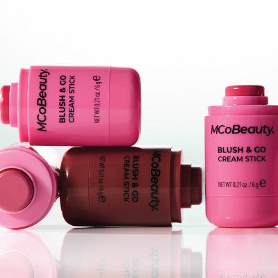 MCoBeauty Blush & Go Cream Stick - Warm Terracotta - 0.21oz: Vegan, Face Application, Buildable Coverage, Velvet Finish