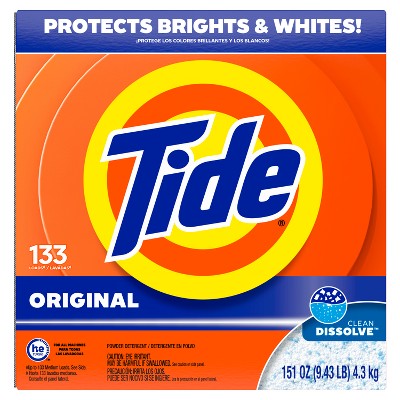 Tide Turbo High Efficiency Powder Laundry Detergent Original - 133 Loads