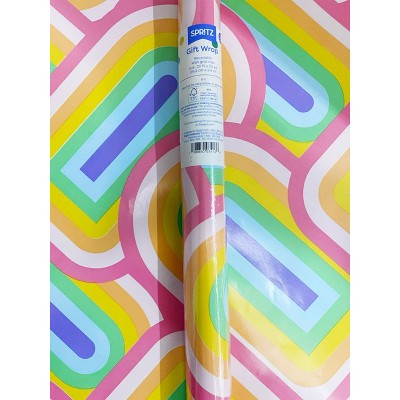 Gift Roll Wrap Girl Rainbow - Spritz (LOCAL PICKUP ONLY)